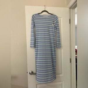 NWT HIHO Sheer Sun Resistant Beach Cover Up Dress Blue Size: Small